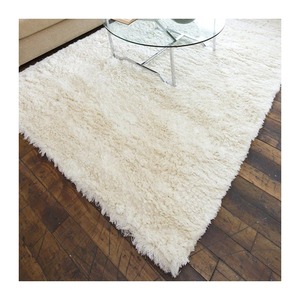 Tapis d'intérieur scandinave moderne en peluche, coton biologique tufté à la main, rectangulaire, pour salon, tapis de sol rembourré à poils épais - Product Image 3