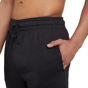 Men's Black Cotton Sweatpants <b>Elastic</b> <b>Waist</b> Drawstring Casual Jogger Pants Side Pockets Breathable Midweight Autumn Wear - Product Image 5
