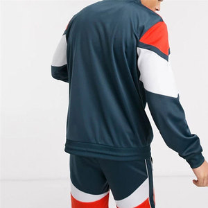 ชุดวอร์มแบบ unisex สีสันตัดกัน แจ็คเก็ตมีฮู้ดซิปยาว แขนยาว กางเกงขาสั้น ผ้าโพลีเอสเตอร์/ไนลอน ระบายอากาศได้ดี น้ำหนักเบา มีเชือกผูก - Product Image 3