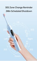 Brosses à dents vibrantes interactives bleu ciel 2026 en gros avec logo personnalisé et poils Dupont