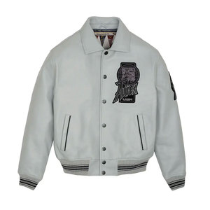 High Quality Men's Cow Skin Leather Avirex <b>Jackets</b>-OEM Customized Waterproof Outdoor Street Wear with Front Logo - Product Image 1