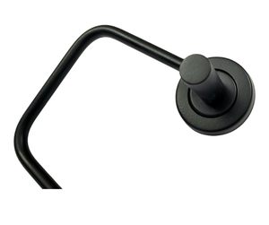 Support de serviette rond noir mat moderne en acier inoxydable pour salle de bain à vendre - Product Image 5