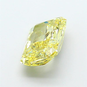 Diamant synthétique de laboratoire de 2,02 carats, taille radiant, jaune intense fantaisie, clarté SI1, excellente taille, certifié IGI, diamant synthétique non monté - Product Image 4
