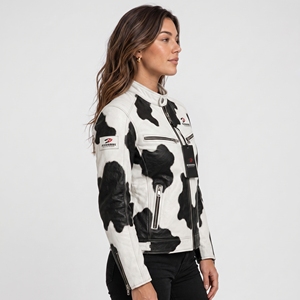Veste en cuir confortable pour femme avec doublure chaude, coupe élégante, fermeture éclair résistante et finition soignée pour un usage quotidien décontracté en hiver - Product Image 6