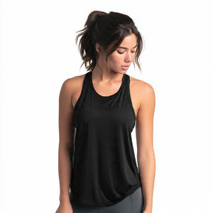 Camiseta Deportiva para Mujer, Top Deportivo Estampado, para Entrenamiento, Ejercicio, Verano, Secado Rápido, Tejido Transpirable, Estilo Urbano - Product Image 2