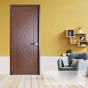 Porte Intérieure Moderne à Design Lisse, Étanche, en Placage de Bois, Porte WPC en Composite Bois-Plastique pour Villas - Product Image 1