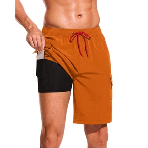 Summer <b>Men's</b> Running Double Layer Basketball Mesh Shorts Custom logo Quick Dry Breathable Gym Wear <b>Men</b> Sports Causal Shorts - Product Image 3