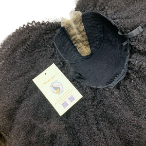 วิกผมมนุษย์แบบพรีเมี่ยมจากเวียดนามวิกผมลอนตรงสวิสผมหยิกเป็นลอนสีน้ำตาลเข้ม2x6 HD - Product Image 1