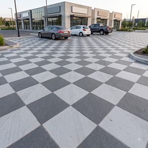 400x400mm 12mm Heavy Duty Vitrified Outdoor Parking Tiles Punch Finish Anti Slip Paving Floor Tiles for Driveway Garden Walkway - Product Image 4