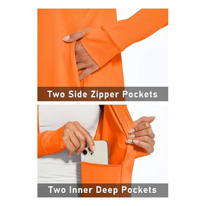 Manufacturer Breathable Women's <b>Workout</b> <b>Jacket</b> Quick Dry Athletic Training Top Full ZIP Fitness Running Gym Wear Active <b>Jacket</b> - Product Image 3