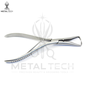 Pince de retrait d'extensions capillaires en acier inoxydable, pointe courbée, outil d'ouverture de micro-anneaux, pour la destruction de liens en kératine, équipement de salon - Product Image 3