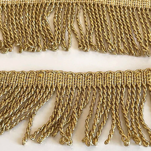 Frange décorative en fil de soie pour rideaux et textiles de maison, taille personnalisée, vente en gros, couleur or personnalisée 2026 - Product Image 5