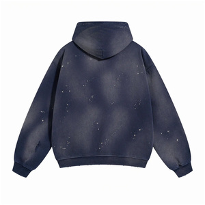 Sudadera con capucha de algodón lavado al ácido, estilo casual, para personalizar con tu marca - Product Image 2