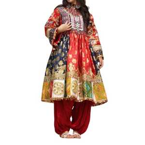 Vestidos de Novia con Cierre de Cremallera de Estilo Modesto para Mujer, Fabricante Pakistaní, Bordado Personalizado, Ropa Tribal Afgana Kuchi Vintage - Product Image 1