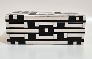 Caja de Almacenamiento Decorativa de MDF con Incrustaciones de Hueso Artesanal para Joyas y Accesorios - Product Image 2