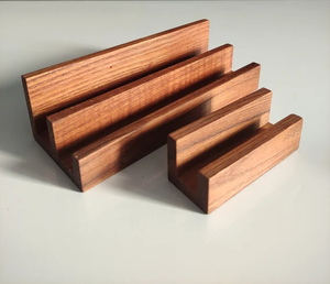 Wood Business <b>Card</b> Holder Tabletop Display Wooden Business <b>Cards</b> Holder Customizable Solid Wood Desktop <b>Card</b> Display Stand - Product Image 1