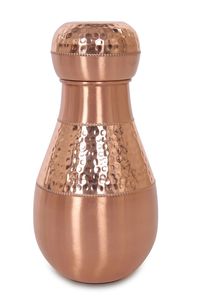 New Arrival Black Honeycomb Copper Water Bottle Handmade Designer Ayurveda Drinkware For Home Travel Use - Product Image 6