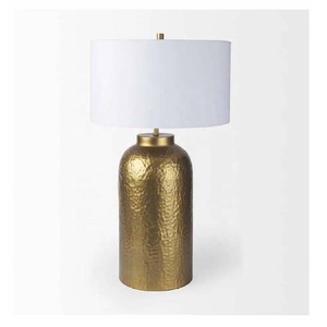 Nueva Lámpara de Mesa de Aluminio con Acabado Dorado Martillado de Estilo Mid-Century para Decoración de Sala de Estar y Dormitorio - Product Image 5