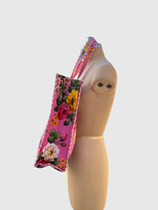 Sac fourre-tout en coton à imprimé floral, style bohème, sac de shopping à ouverture supérieure, toutes saisons - Product Image 3
