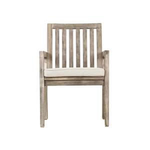 Chaise d'appoint en teck Savu Bristo pour extérieur, fauteuil de jardin en bois avec coussin pour hôtel, villa, terrasse - Product Image 2