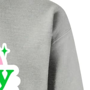 Sudadera Gris con Estampado de Chica Bonita, Cuello Redondo, Manga Larga, Puños Acanalados, Informal, de Forro Polar para Mujer, Moda Urbana - Product Image 4