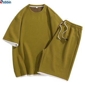Conjunto de Camiseta de Manga Corta para Hombre, Personalizado, Verano, Tendencia, Cuello Redondo, Informal, Deportivo, con Estampado Personalizado - Product Image 5