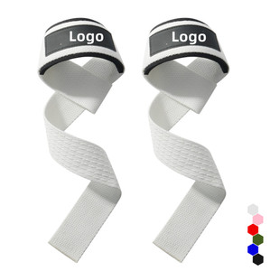 Customizable Nylon Cotton <b>Adjustable</b> Comfortable Eco-Friendly Lightweight Unisex Weightlifting Lifting Straps for Gym Strength - Product Image 2