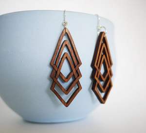 Pendientes de Madera Hechos a Mano en India, Diseño Elegante y Atractivo para Mujeres y Niñas, Fabricados en India - Product Image 4