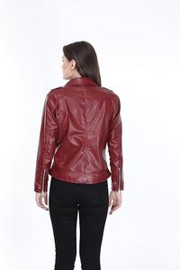 Custom Autumn Black crocodile Print <b>Leather</b> Jacket Real genuine Sheepskin <b>Leather</b> Jackets Women's Motorbike <b>Leather</b> Jackets - Product Image 3