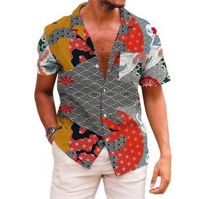 T-shirt Hawaïen Homme Respirant Personnalisé – Meilleur Prix, Confort Optimal, Tendance Actuelle, Vêtement Sportif pour Hommes au Style Inégalé - Product Image 6