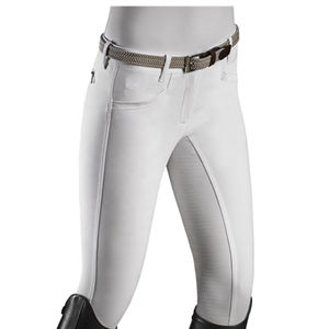 Pantalones de Montar a Caballo para Hombre, Diseño de Primera Calidad, Color Gris Oscuro, Transpirables, Corte Ajustado, Cierre de Gancho y Bucle, Bolsillos Laterales y Traseros, Logotipo Personalizado, Equitación - Product Image 3