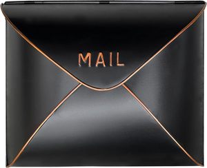 Premium Modern Envelope Mail <b>Box</b> Bronze Piping Stamped MAIL <b>Drop</b> Catcher Bulk - Product Image 3