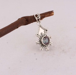 Natural Mystic Topaz <b>Earrings</b> 925 Sterling <b>Silver</b> Rainbow Fire Topaz Gemstone <b>Earrings</b> for Women Wholesale Handmade <b>Silver</b> - Product Image 5