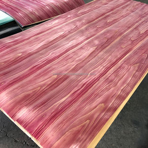 Chapa de Madera de Cedro Japonés Teñida de Rojo Patentada, Flexible y con Revestimiento de Papel, para Muebles y Diseño de Interiores - Product Image 6
