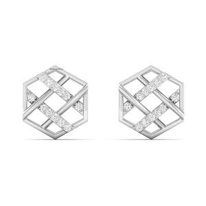 Pendientes de Diamantes Cultivados en Laboratorio, Corte Brillante Redondo, Diseño Minimalista, para Uso Diario de Mujeres, Oro de 10K, 14K, 18K, Plata 925, 935 - Product Image 3