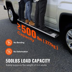 Pedane Laterali Compatibili da 6 Pollici per Chevy Silverado/GMC Sierra 1500 Crew Cab 2007-2018, per Modelli 2500HD 3500HD 1500 LD 200 2019 - Product Image 4