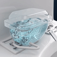TREVI ALB-3500 Siège de bidet moderne avec contrôle de la température de l'eau, réglages ajustables, buse antibactérienne, fonction de lavage féminin
