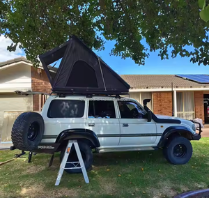 เต็นท์บน<span class=keywords><strong>หลังคา</strong></span>แบบแข็งน้ำหนักเบาทันสมัยผ้าอ๊อกซ์ฟอร์ดอลูมิเนียมสำหรับตั้งแคมป์บนรถมีหลังคาแบบผนวก - Product Image 4