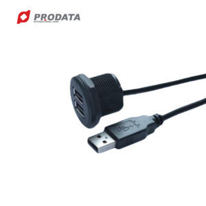 Harnais de câblage robuste étanche IP67 avec double port USB 3.0, isolé PVC/PTFE/PBT pour moto, automobile et machines - Product Image 1