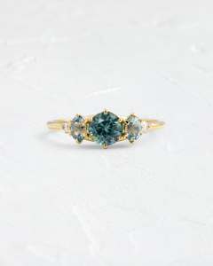 925 Silver Three Stone Engagement <b>Ring</b> Prong Setting Rhodium Plated Trendy Unisex <b>Large</b> Moissanite Stones - Product Image 1