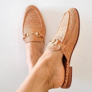Mules en raphia faites à la main : Pantoufles d'été marocaines - Product Image 2