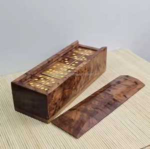 Juego de mesa de café Tic Tac Toe de madera hecho a mano, juego XOX para niños, juego de Tic Tac Toe para niños, parte de dominó y juegos - Product Image 1