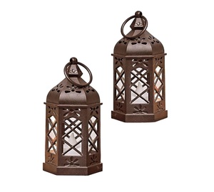Stylish Metal <b>Lantern</b> <b>Candle</b> Stand with Brown Color for Home Decor Customized Size <b>Candle</b> Holder <b>Lantern</b> Home Decoration - Product Image 3