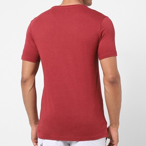 เสื้อยืดผู้ชายคุณภาพสูง ทรงปกติ ผ้าถักเนื้อนุ่ม 100% คอตตอน แขนสั้น คอกลม พิมพ์ลายตามสั่ง ลายเรียบ พรีเมียม - Product Image 5