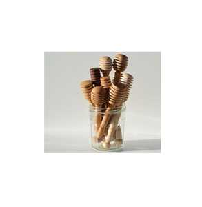 Cuillères à miel en bois faites à la main, forme ronde, design rustique, ustensiles de cuisine en bois naturel pour servir et décorer - Product Image 1