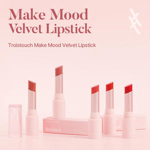 TROISTOUCH Make Mood Velvet <b>Lipstick</b> 05 Derail Red Moisturizing Korean Velvet Lip Color Beauty Makeup - Product Image 2