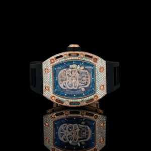 Premium Men Square Mechanical <b>Watch</b> <b>Diamond</b> Tourbillon Design Sapphire Crystal Luxury Sport <b>Watch</b> Stainless Steel Rubber Band - Product Image 1