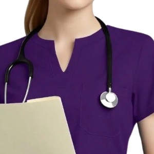 Ensemble de blouses médicales pour femmes, haut à manches courtes et col en V, pantalon cargo, uniforme d'infirmière, vêtements de travail pour hôpital, vêtements de soins de santé, vêtements de médecin et d'infirmière - Product Image 5