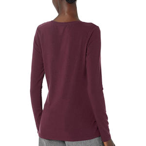 Camiseta de Manga Larga con Cuello Redondo para Mujer, Suave como la Mantequilla, Informal, Elástica, Transpirable, de Primera Calidad - Product Image 3