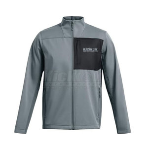 Stylish Men <b>Thin</b> Windbreaker <b>Jacket</b> Stand Collar Front Logo <b>Waterproof</b> Fabric for Casual Wear Travel Daily Activities Winter - Product Image 5